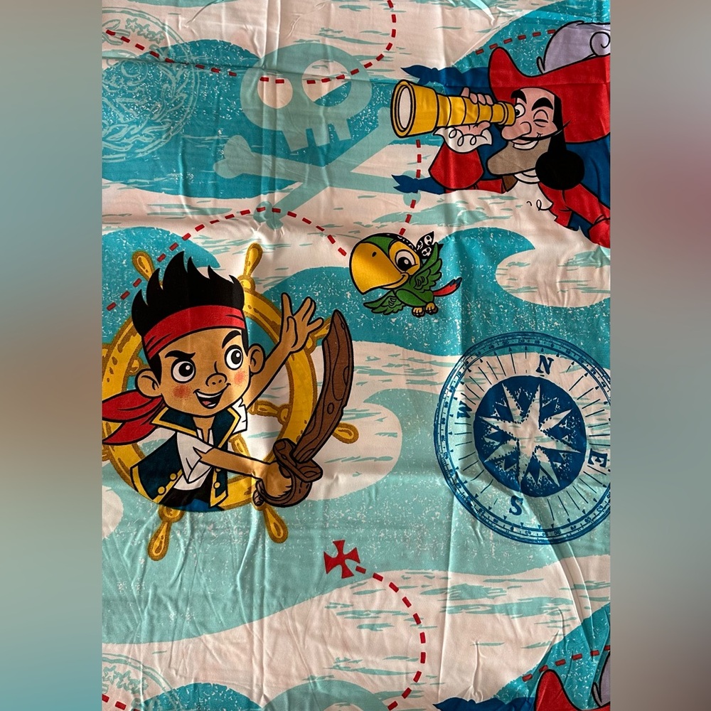 Disney Jake and The Never Land Pirates Shower Curtain 72in X 72in(183cm X 183cm)